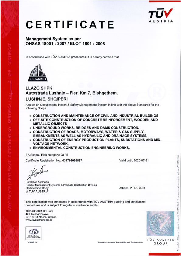 Certifications