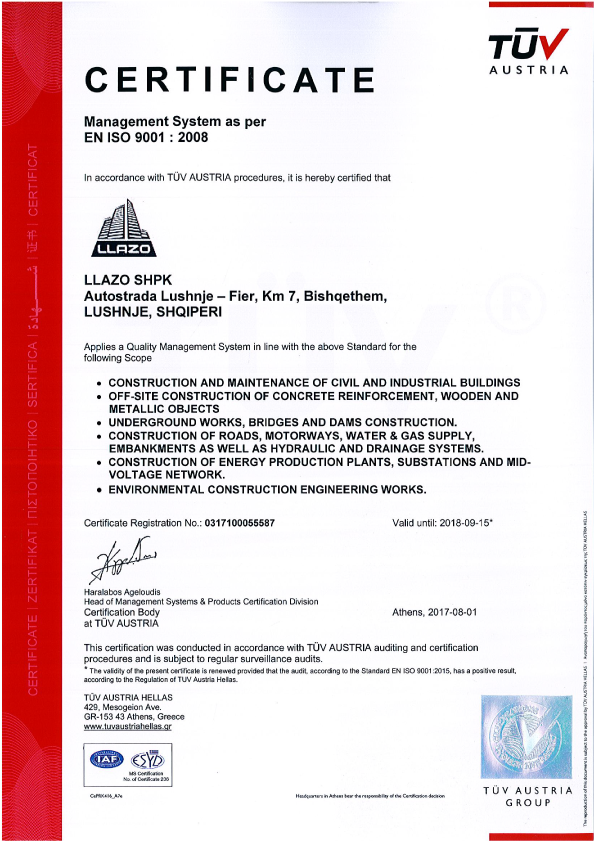 Certifications