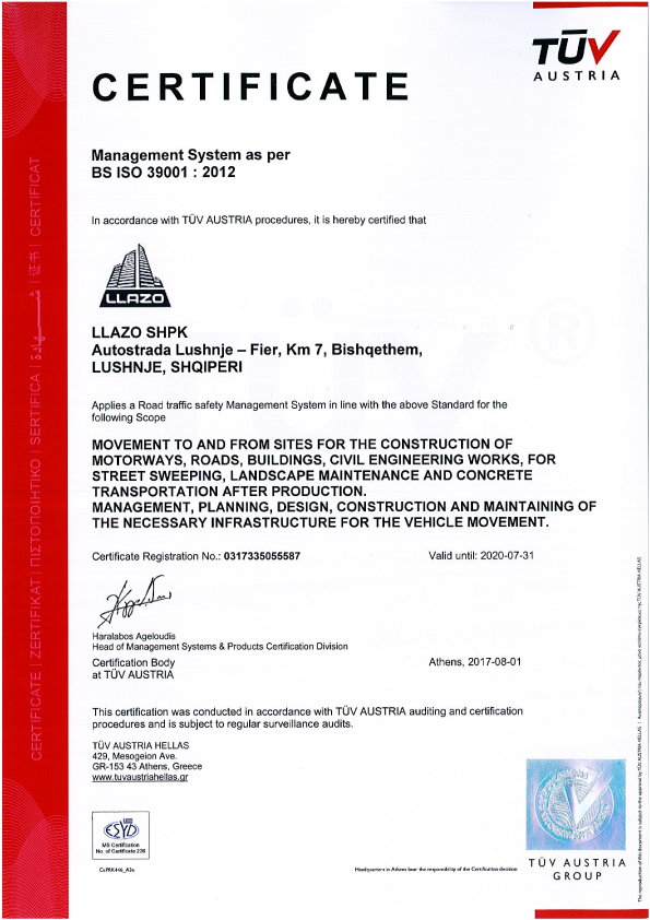 Certifications