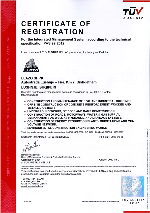 Certifications
